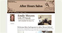 Desktop Screenshot of afterhourssalon.com